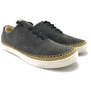 UGG Womenβs Eyan II Black Canvas Sneakers Sz 12